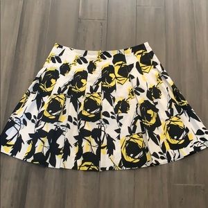 Floral Pleated Skirt